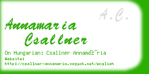 annamaria csallner business card